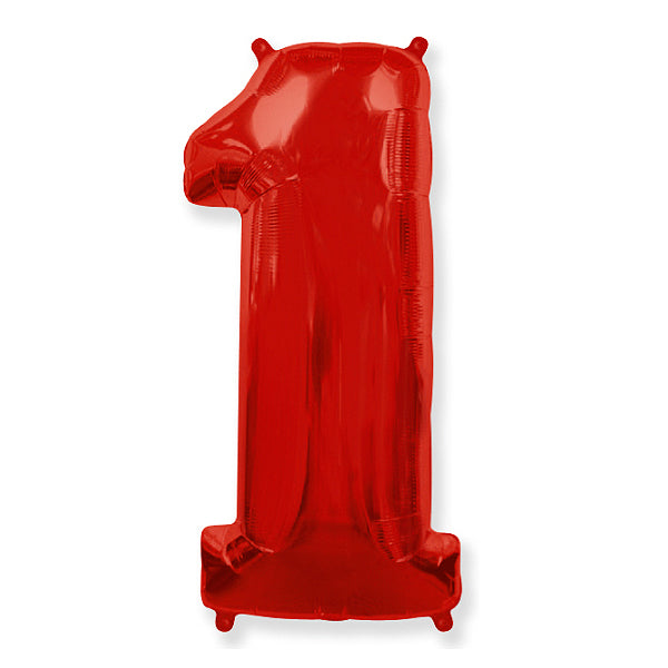 Globo Número Rojo. 1