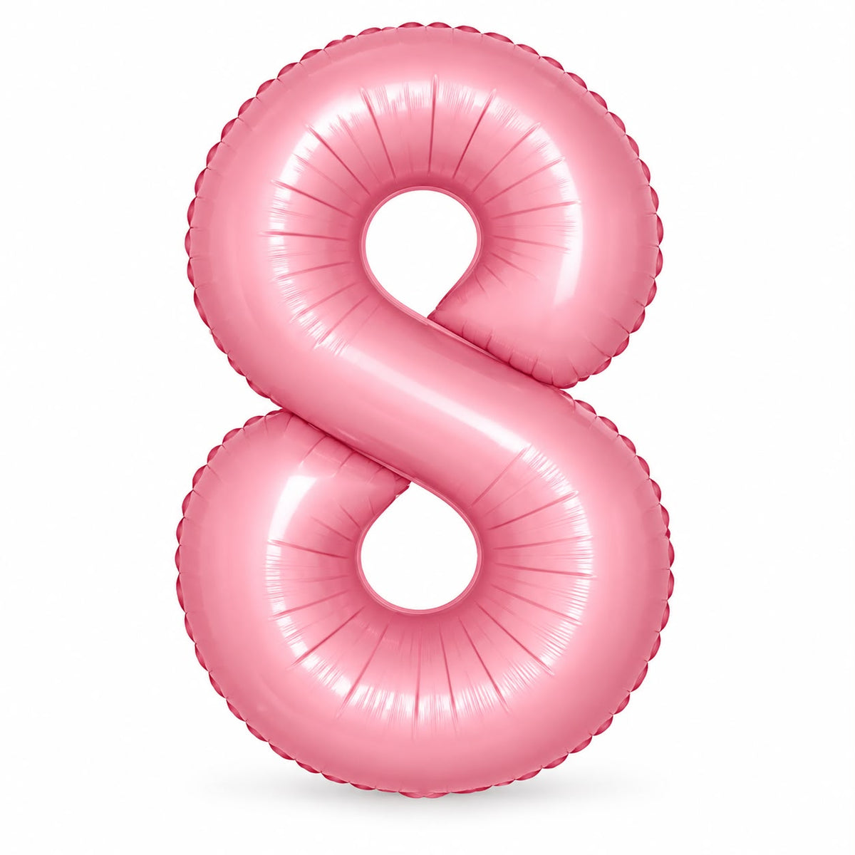Globo Número pastel rosa. 8