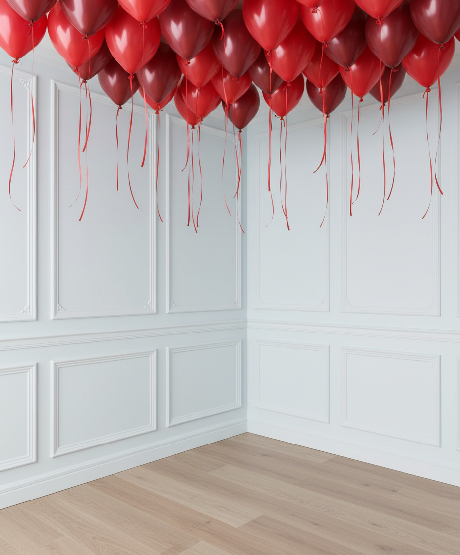 Globos de látex con helio Pasión