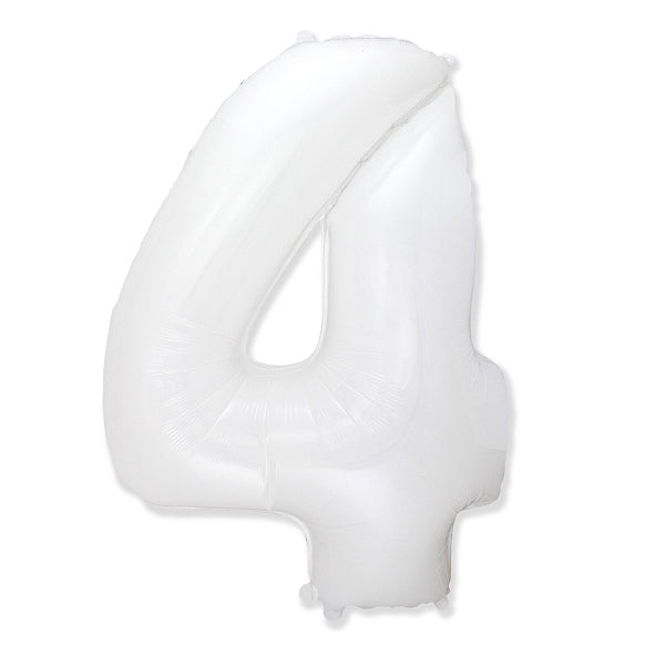 Globo Número Blanco. 4