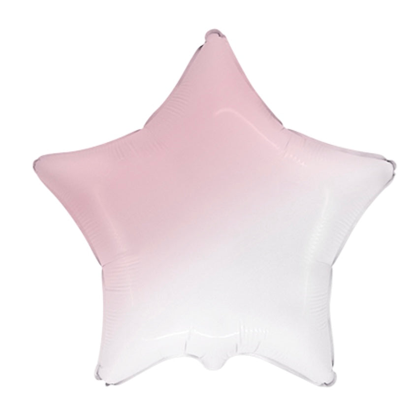 Globo Estrella bebè rosa degradado 32″/81cm