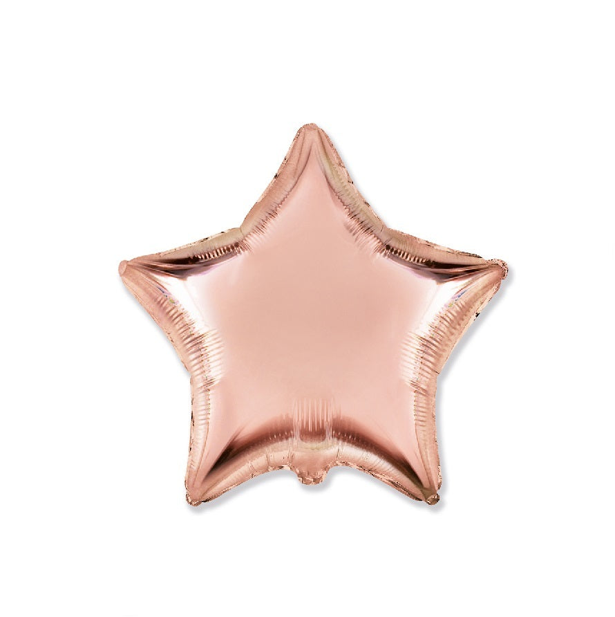 Globo Estrella rosa oro 18″/45cm