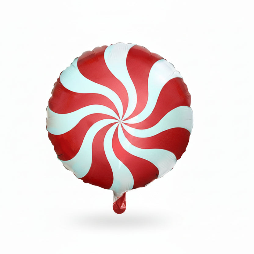 Globo Redondo de foil aluminio caramelo Rojo 18″(45cm)