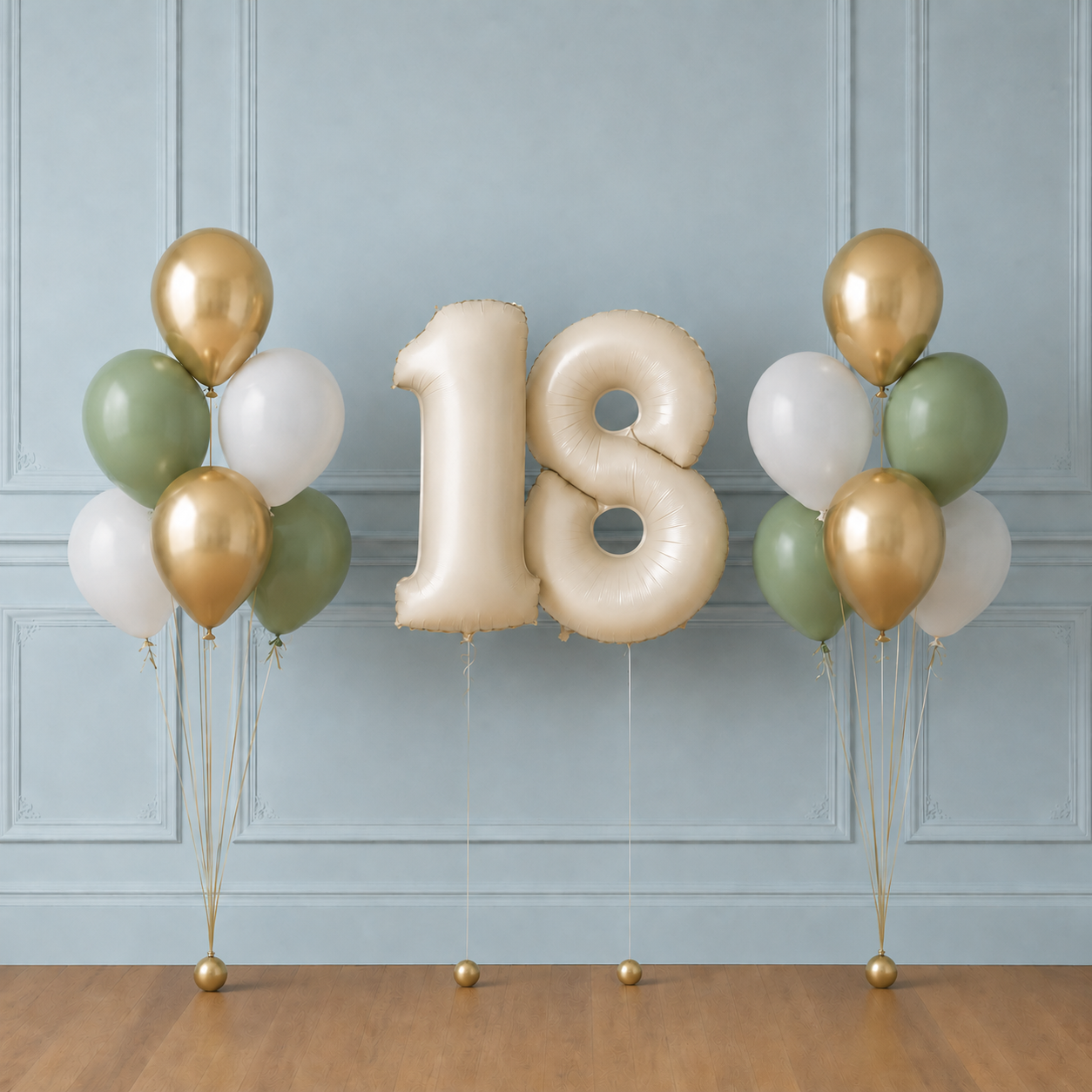 Ramo de globos con Números para cumpleaños
