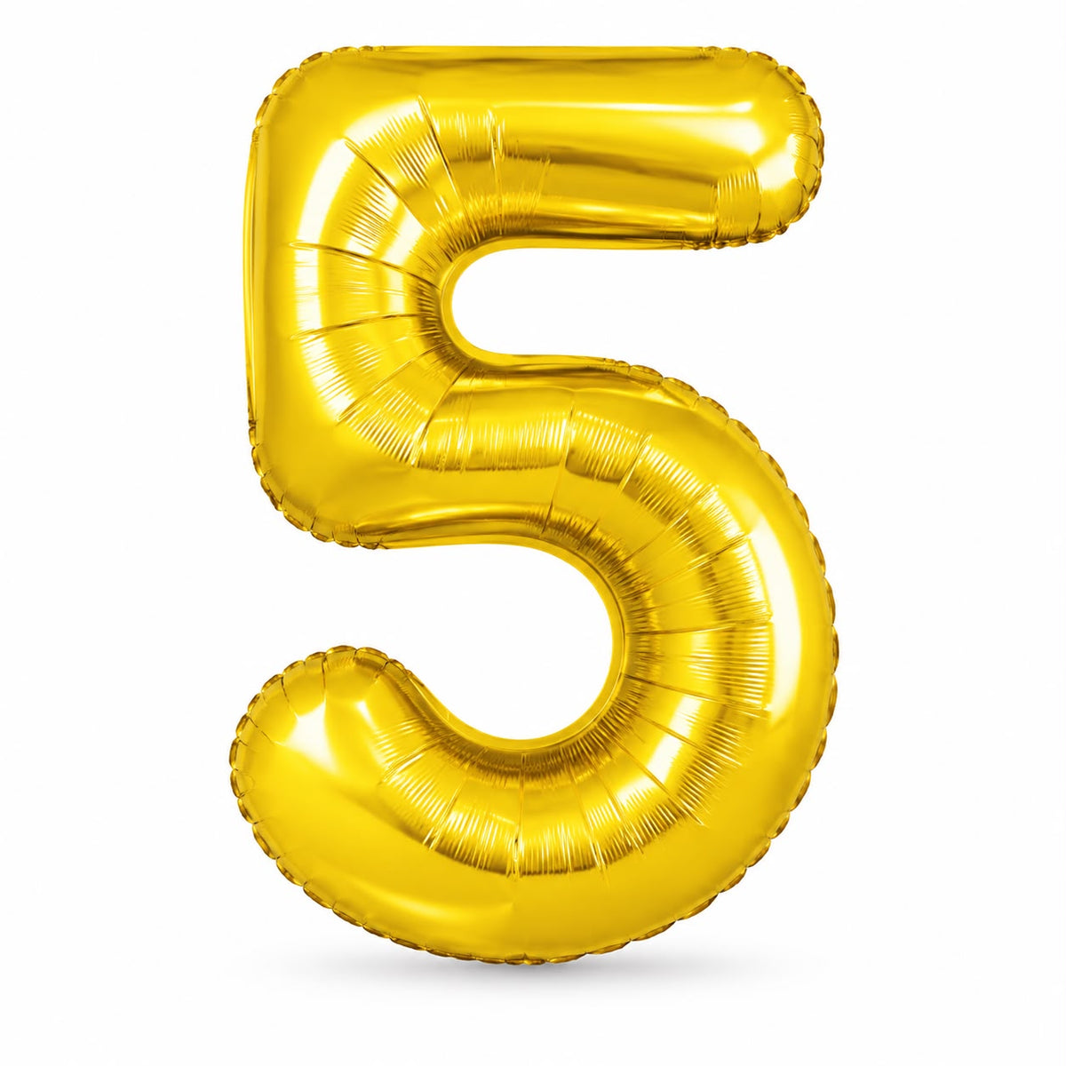 Globo Número Dorado. 5