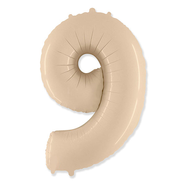 Globo Número satin beige. 9
