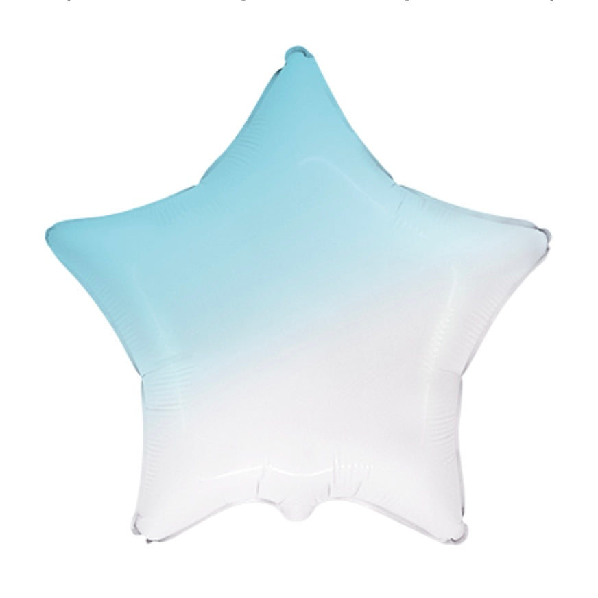 Globo Estrella bebè degradado azul 32″/81cm