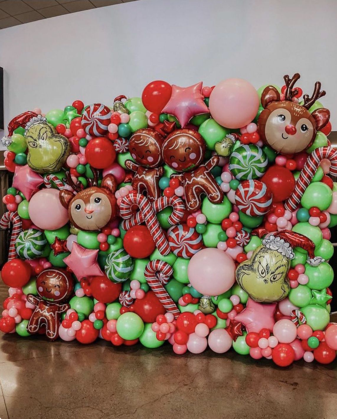 Photocall de globos para Navidad