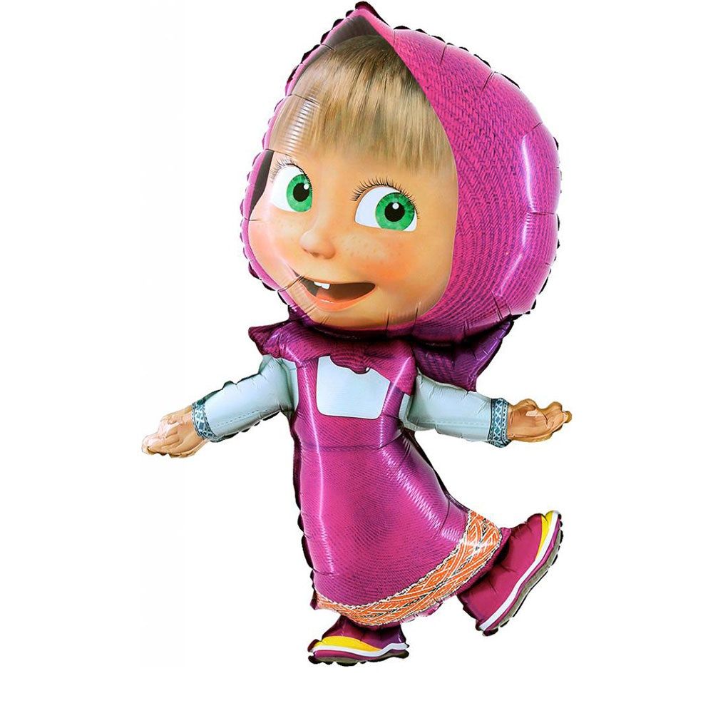 Figura de foil aluminio con helio Masha (85 cm)