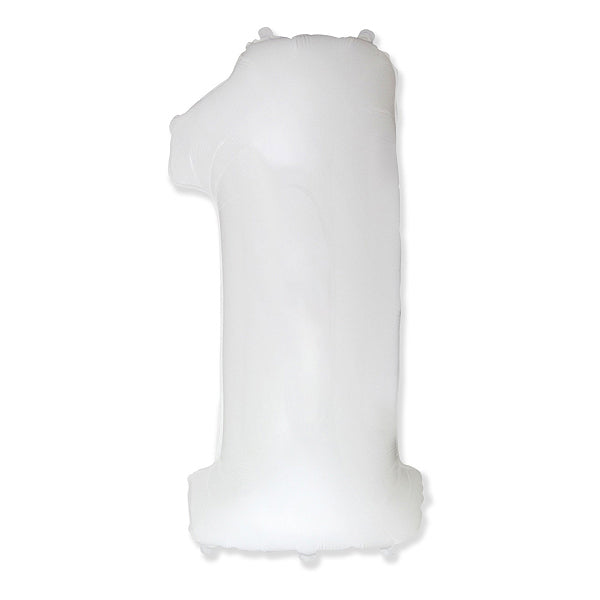 Globo Número Blanco. 1