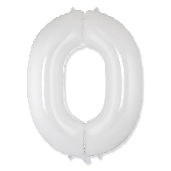 Globo Número Blanco. 0