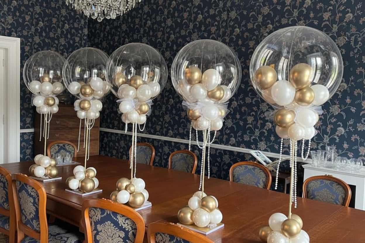 Globo burbuja con soporte para la mesa