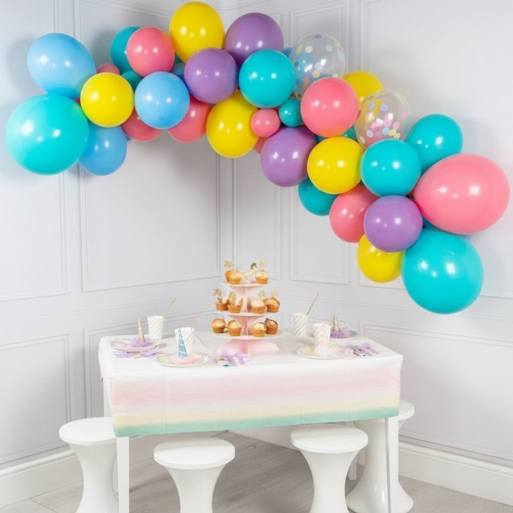 Guirnalda de globos multicolores