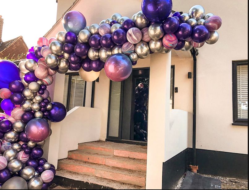 Guirlanda de globos para entrada