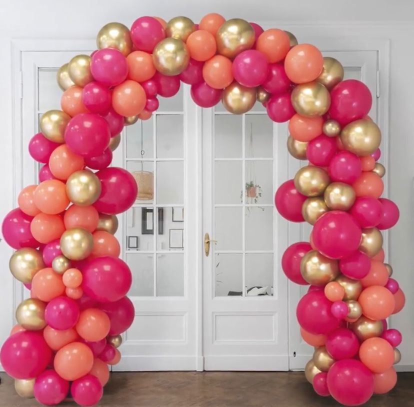 Arco para puerta multicolor