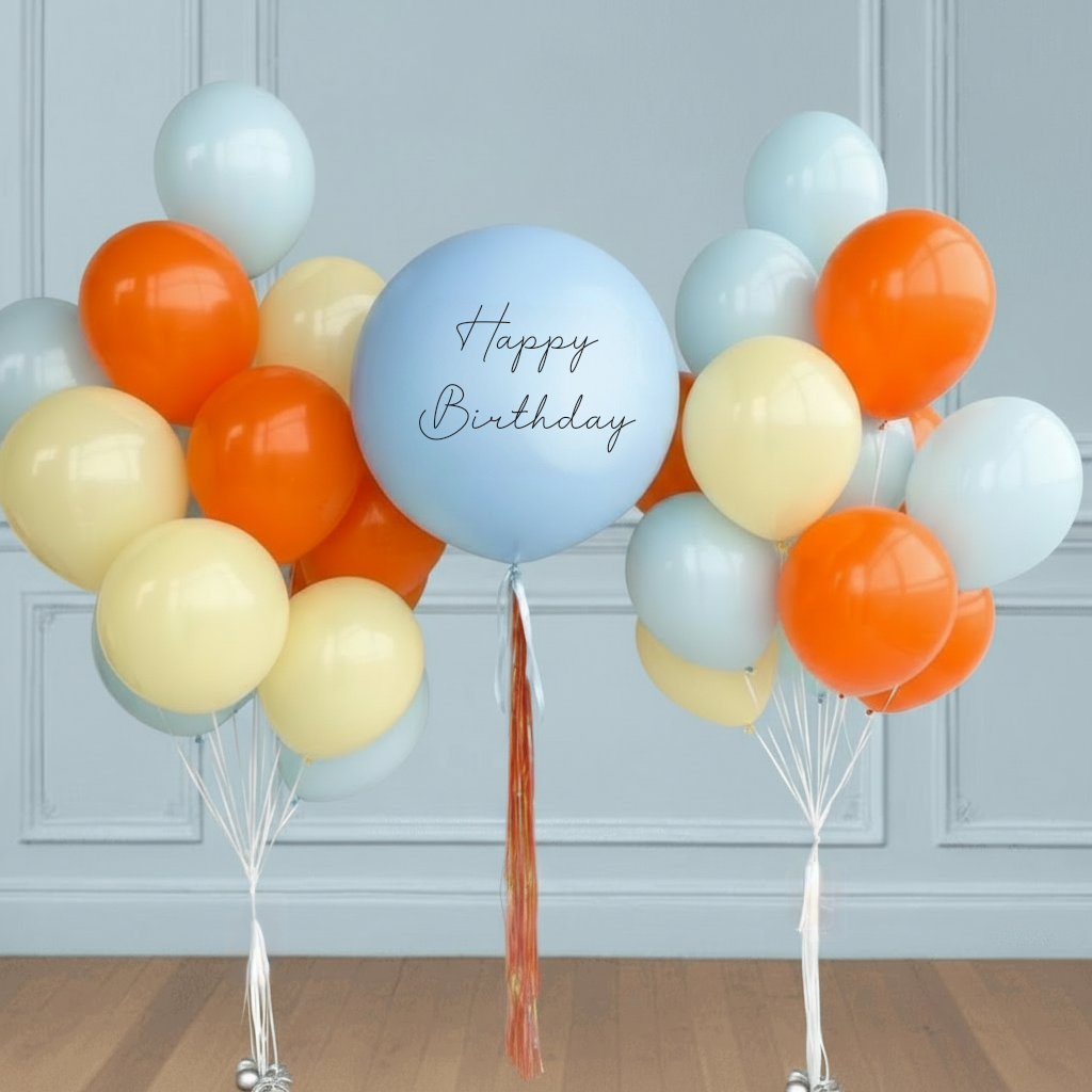 Conjunto de globos “Sorpresa” pastel
