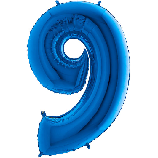 Globo Número Azul. 9