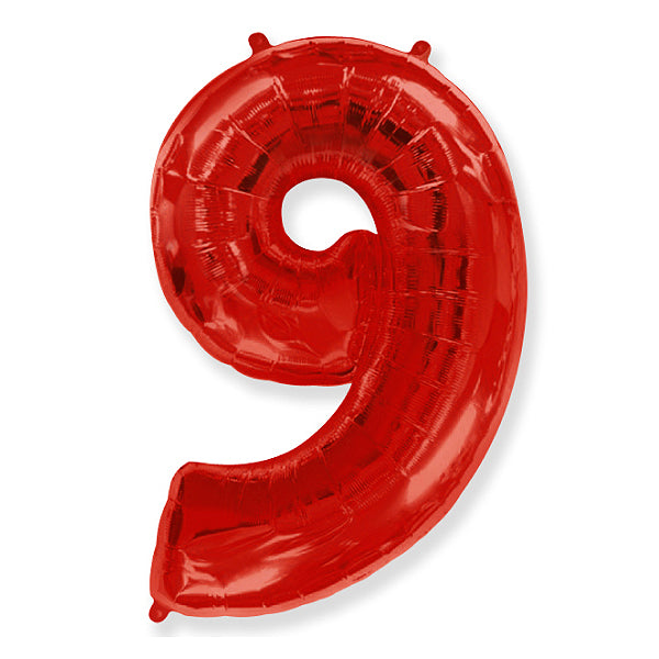 Globo Número Rojo. 9