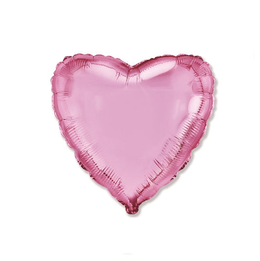 Globo Corazon de foil aluminio rosa claro18" (45cm)