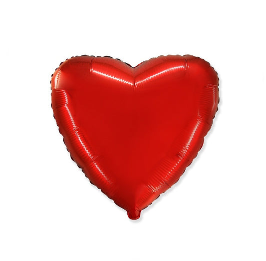 Globo Corazón de foil aluminio Rojo gigante 32″(81cm)