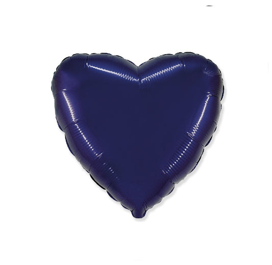 Globo Corazon de foil aluminio violeta 18" (45cm)