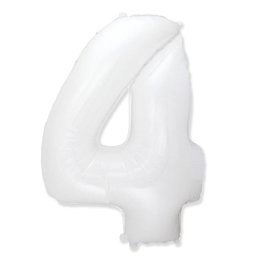 Globo Número Blanco. 4