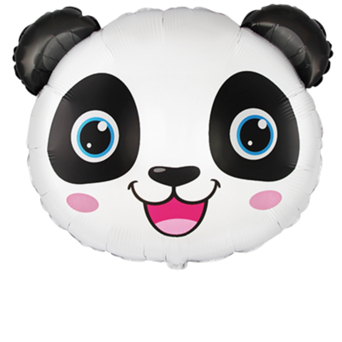 Figura de foil aluminio con helio panda negro (53 cm x 65 cm)