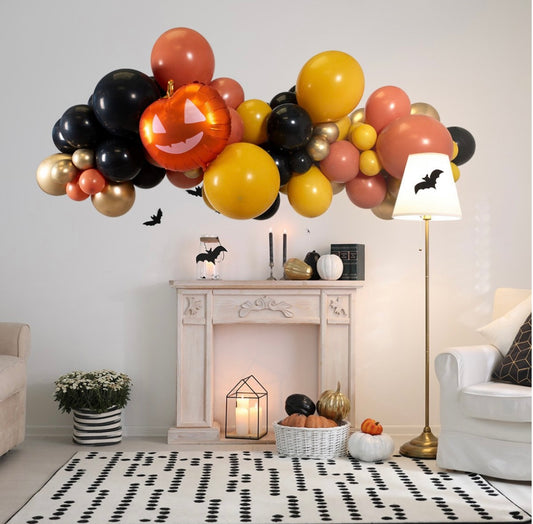 Guirnalda de globos inflados de Halloween
