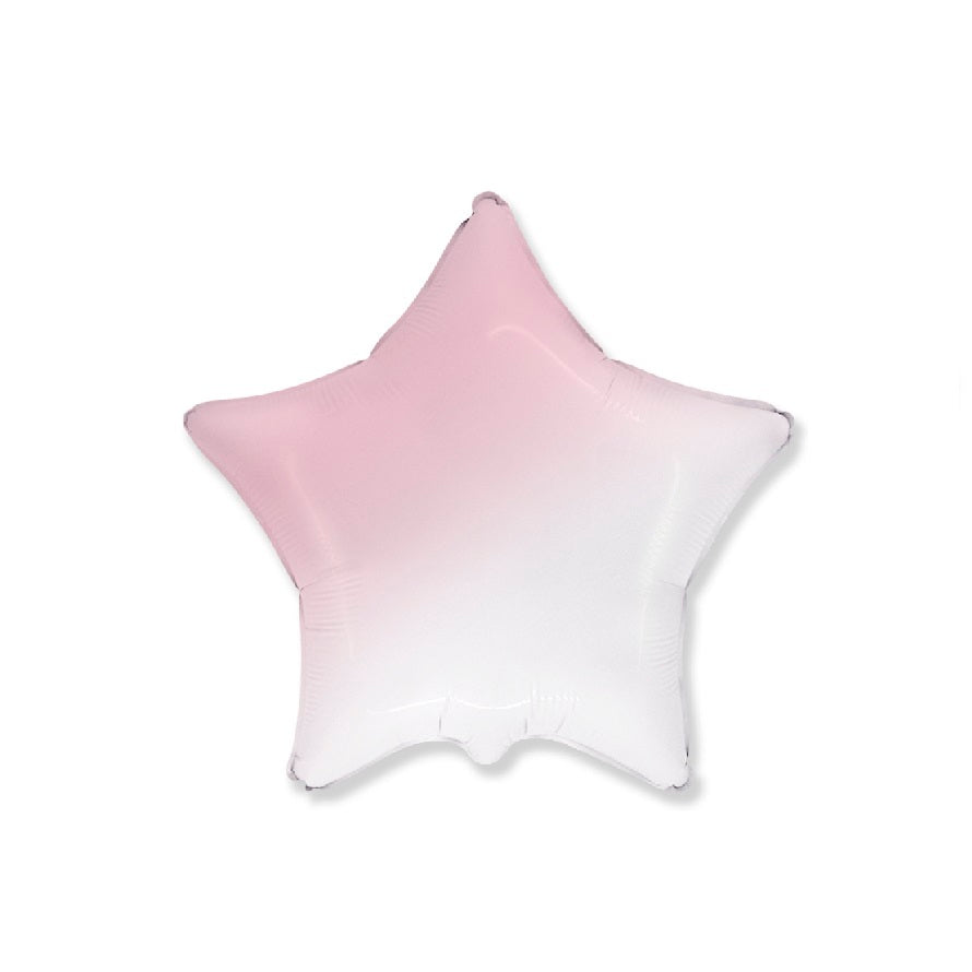 Globo Estrella bebè rosa degradado 18″/45cm