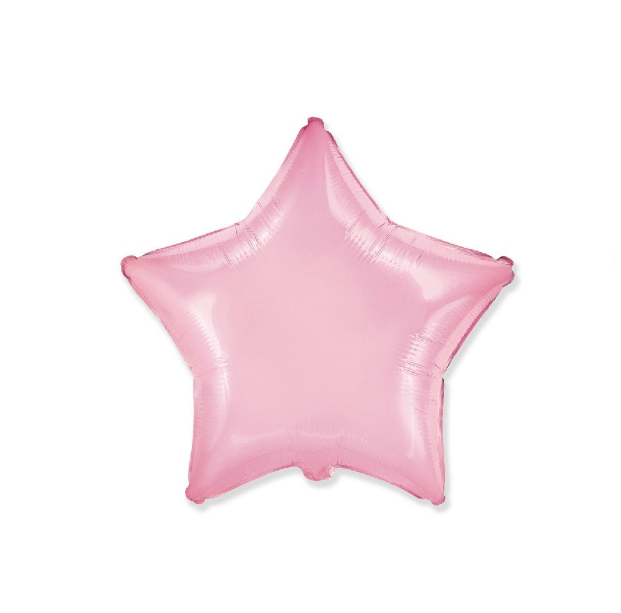 Globo Estrella satèn rosa pastel 18″/45cm