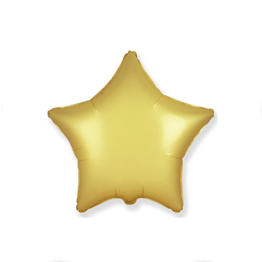 Globo Estrella satèn oro pastel 18″/45cm