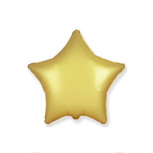 Globo Estrella satèn oro pastel 18″/45cm