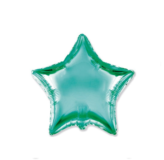 Globo Estrella turquesa 18″/45cm