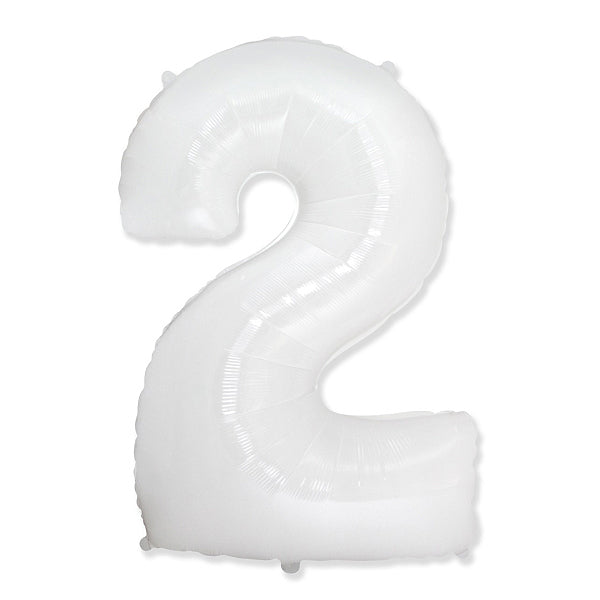 Globo Número Blanco. 2
