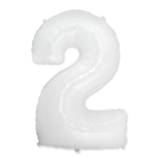 Globo Número Blanco. 2