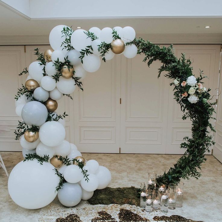Arco con globos para boda