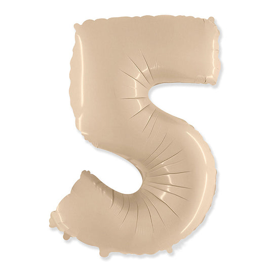 Globo Número satin beige. 5