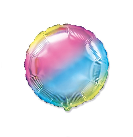 Globo Redondo de foil aluminio degradado 18" (45cm)