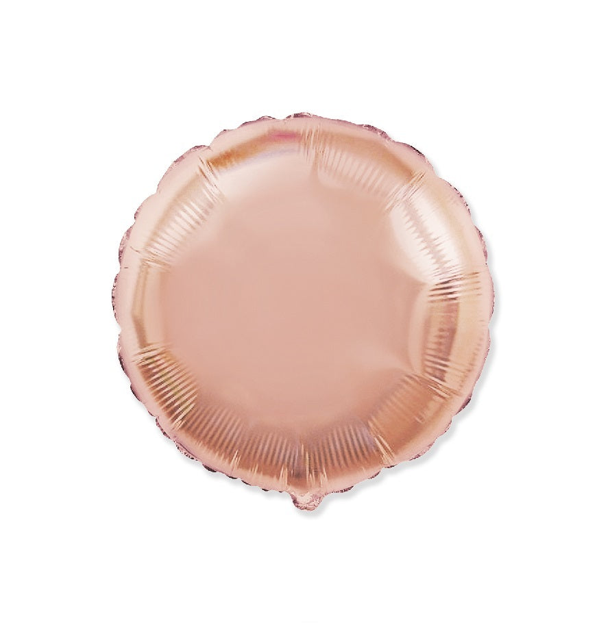 Globo Redondo de foil aluminio rosa oro 18" (45cm)