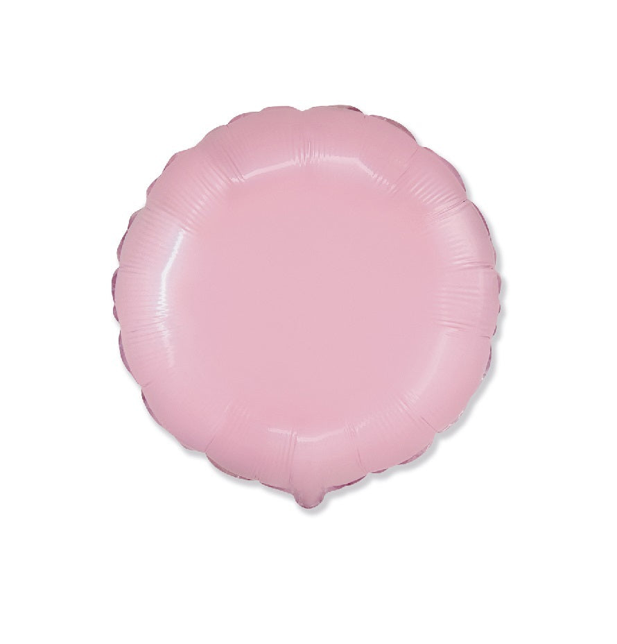 Globo Redondo de foil aluminio rosa pastel 18" (45cm)