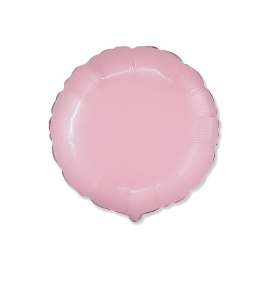 Globo Redondo de foil aluminio rosa pastel 18" (45cm)