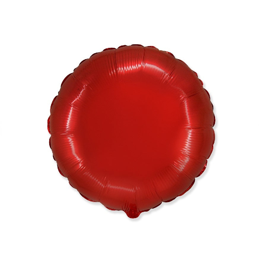 Globo Redondo de foil aluminio Rojo 18" (45cm)