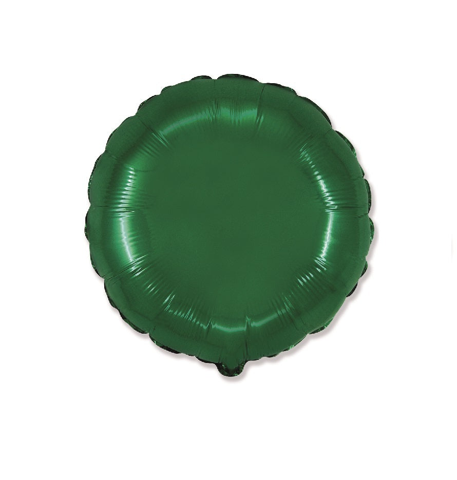Globo Redondo gigante de foil aluminio verde 32″(81cm)