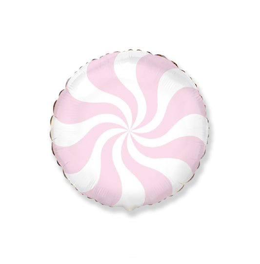 Globo Redondo de foil aluminio caramelo pastel rosa bebé 18″(45cm)