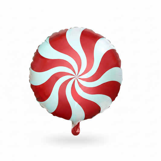 Globo Redondo de foil aluminio caramelo Rojo 18″(45cm)