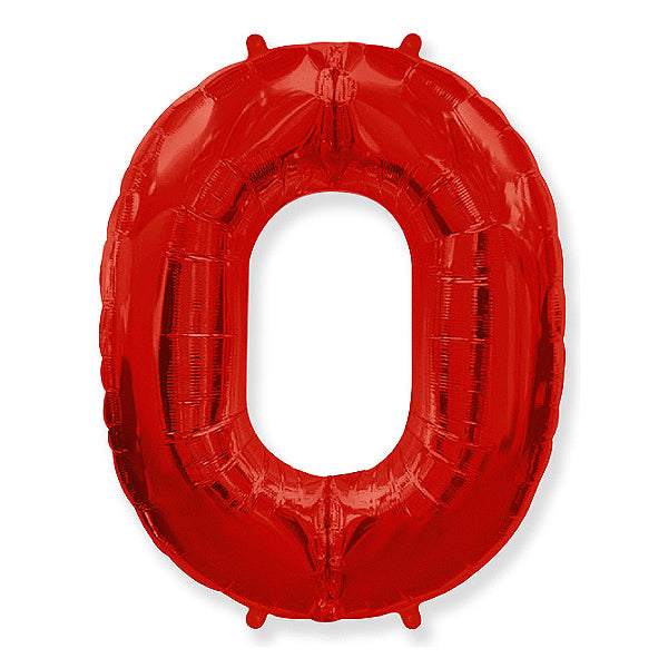 Globo Número Rojo. 0