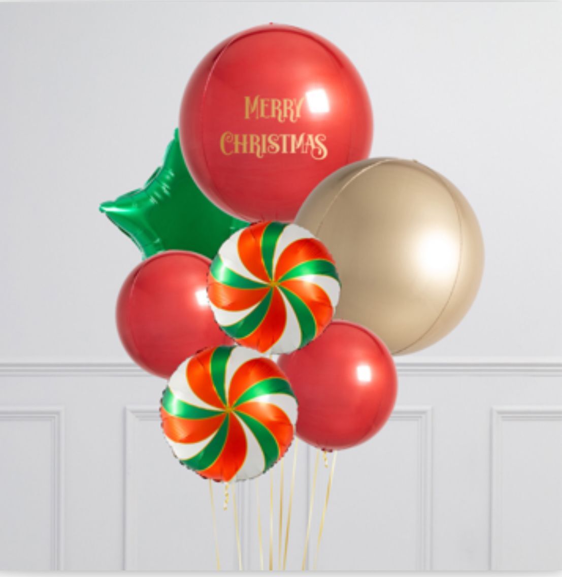 Ramo de globos navideño