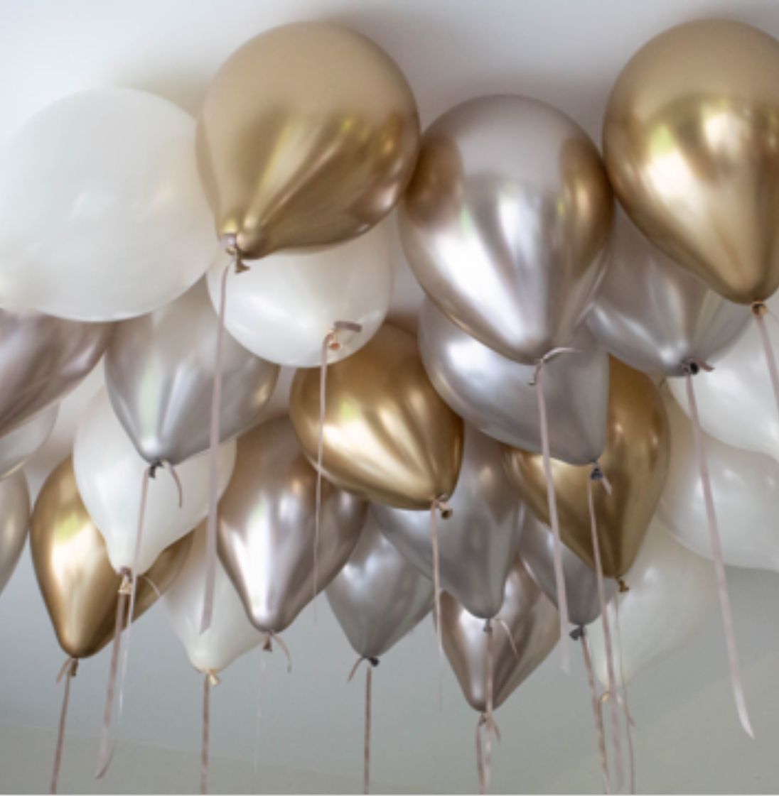 * Pack de Globos de látex para el techo mate