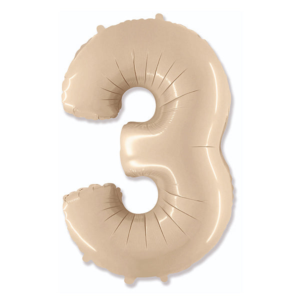Globo Número satin beige. 3