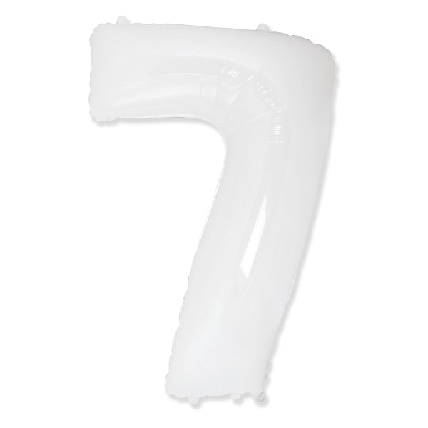 Globo Número Blanco. 7